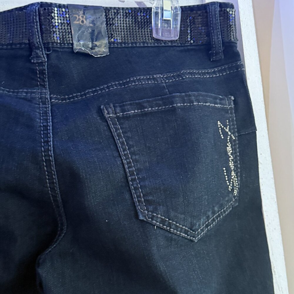 Seven 7 Dark Skinny Stretch Jeans